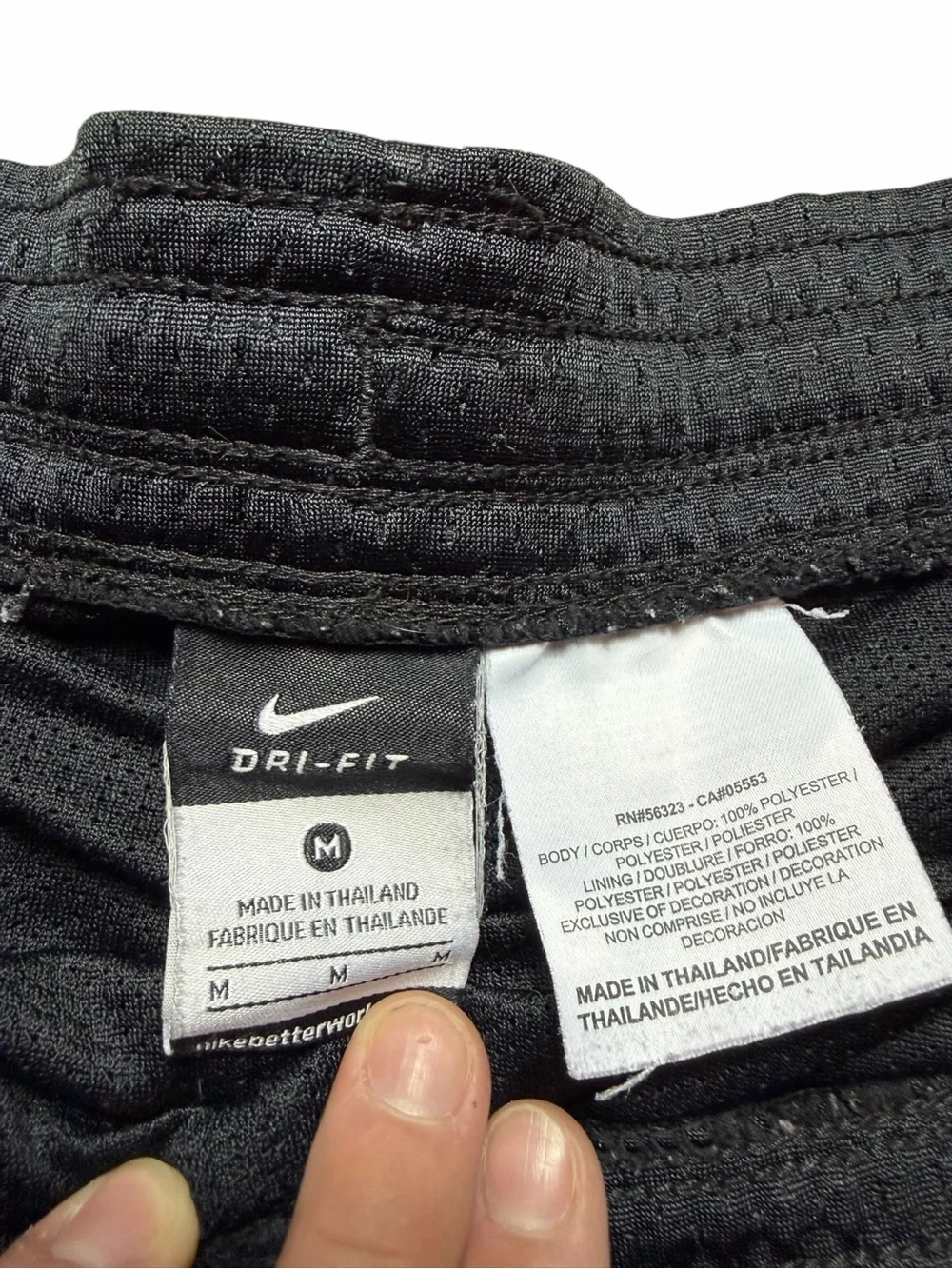 Nike Men’s Dri-Fit Shorts Medium Black Mesh Athletic RN#56323